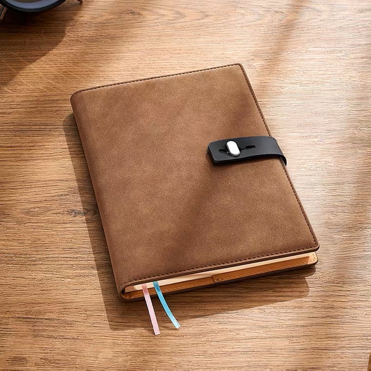 Custom notebook journal with buckle